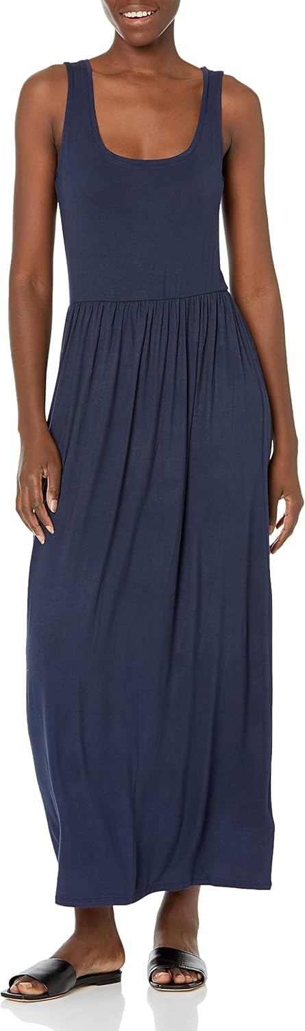 Women's Tank Waisted Maxi Dress (Available in Plus Size)