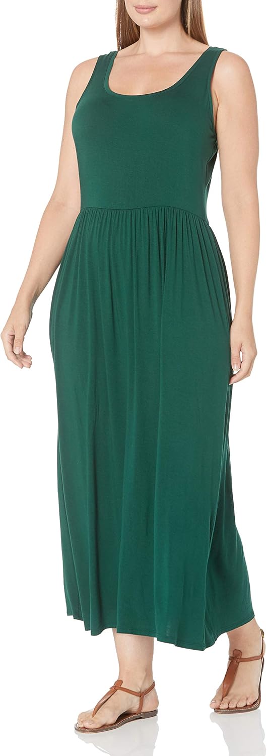 Women's Tank Waisted Maxi Dress (Available in Plus Size)