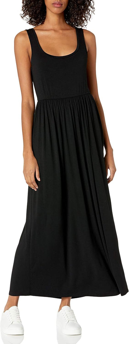 Women's Tank Waisted Maxi Dress (Available in Plus Size)
