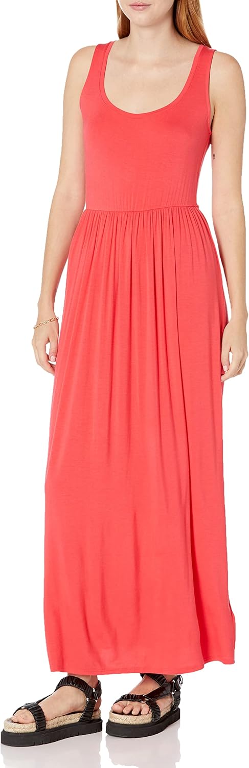 Women's Tank Waisted Maxi Dress (Available in Plus Size)